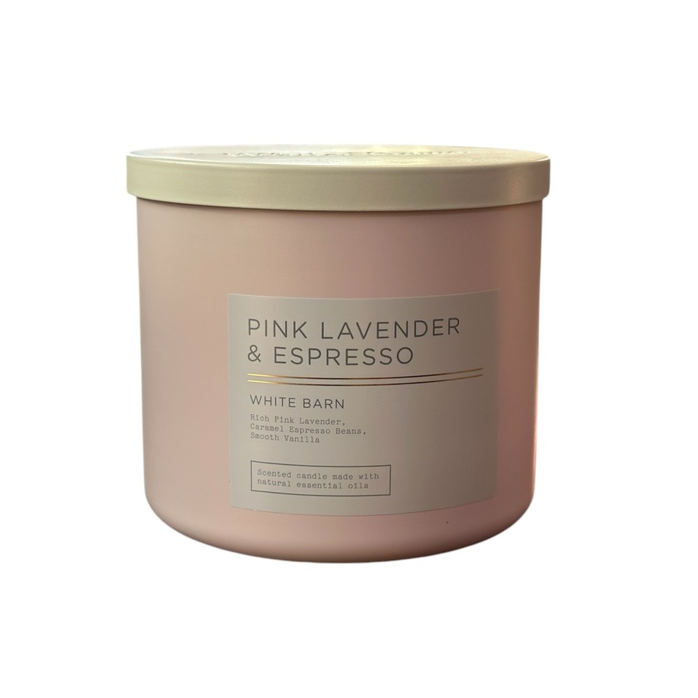 White Barn Pink Lavender & Espresso Candle 3-Wick